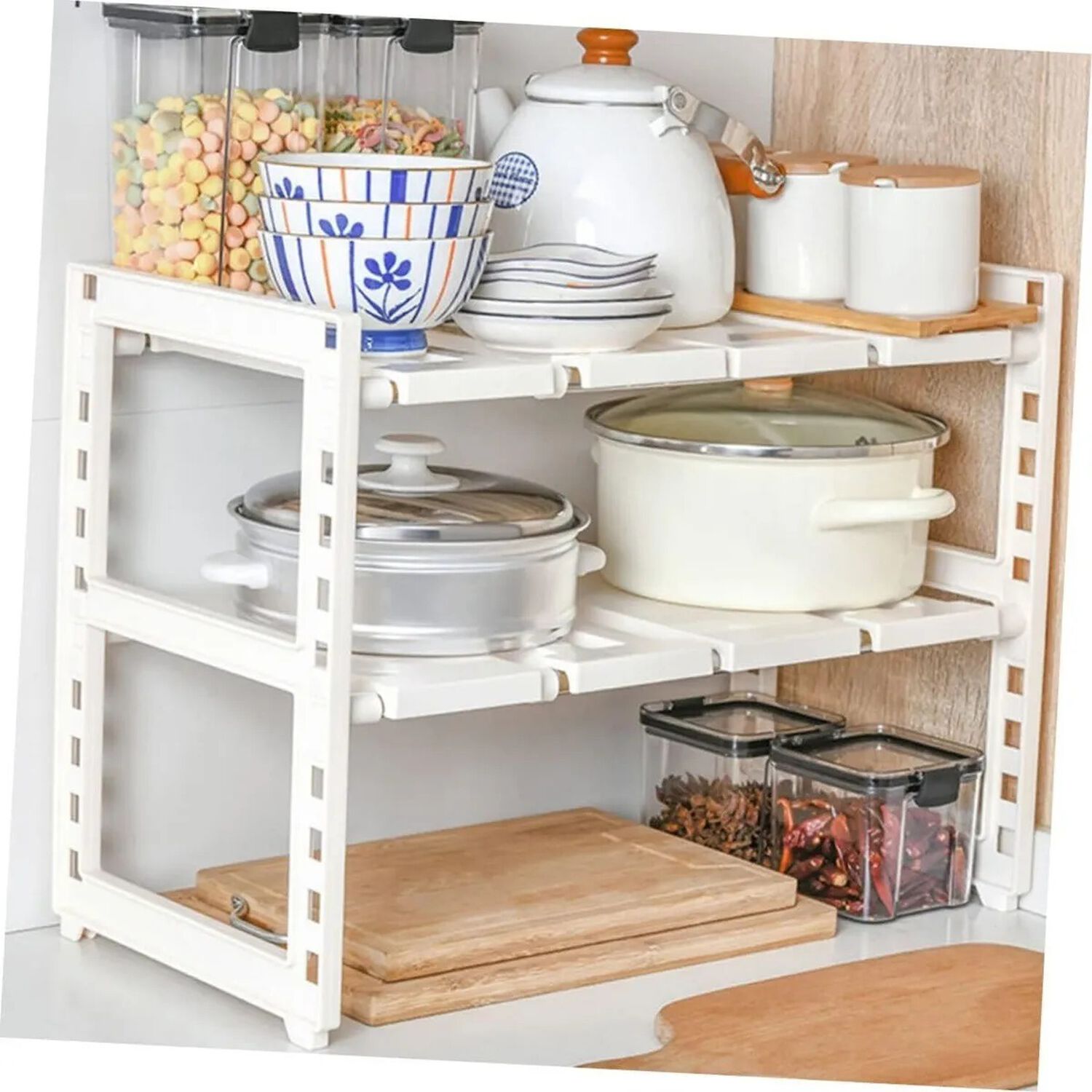 Multiuso Organizador De Ollas Organizador Estantes De Cocina image number 2.0