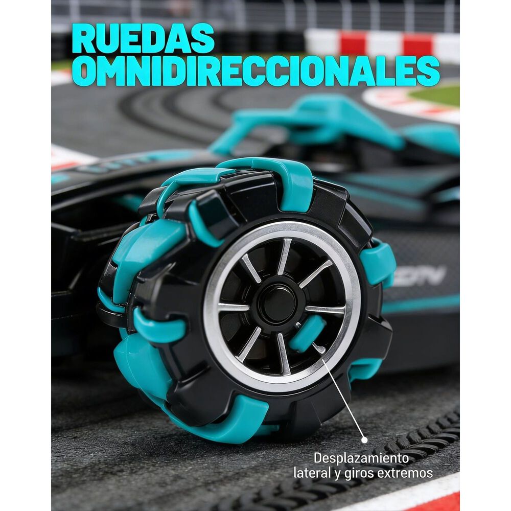 Auto F&oacute;rmula 1 Grande Control Remoto Giro 360 Humo Premium image number 11.0