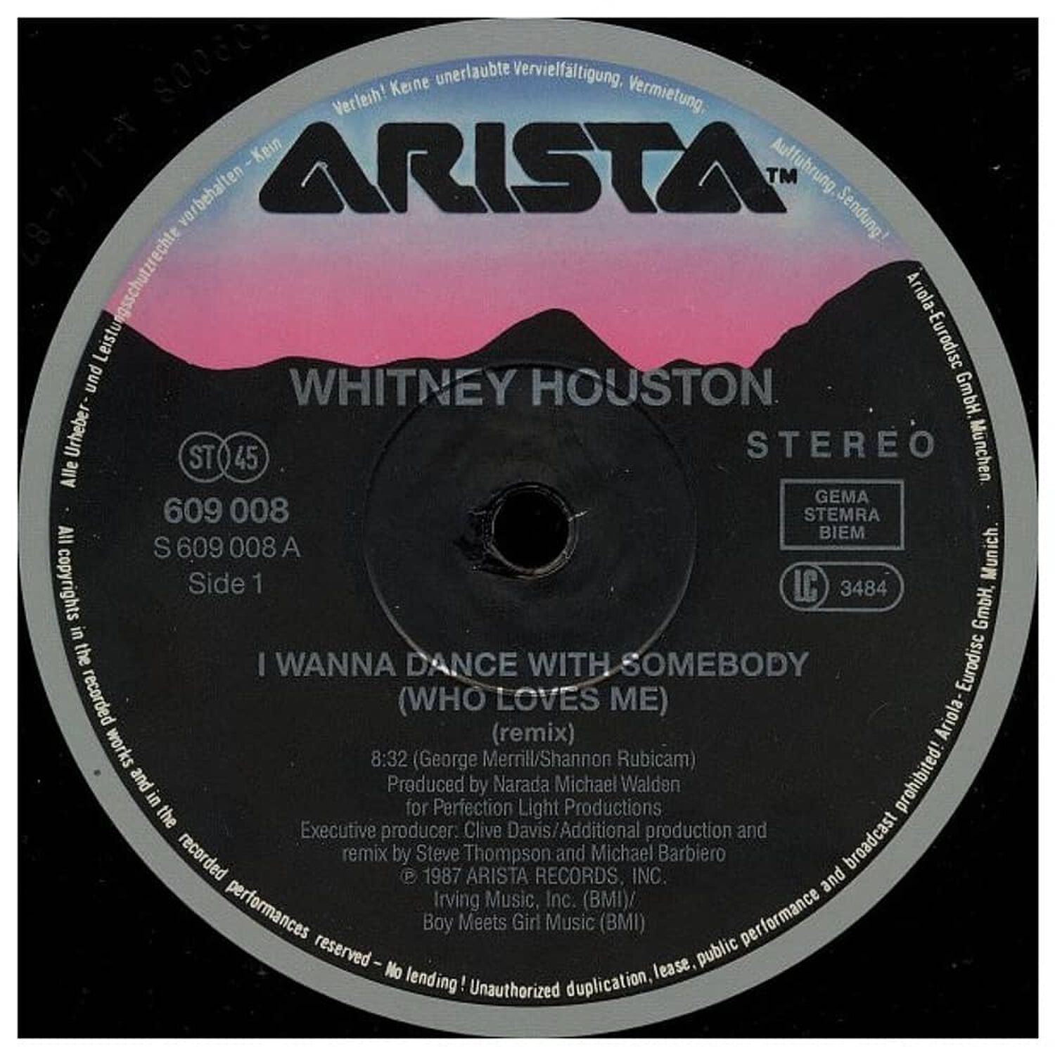Whitney Houston - I Wanna Dance With Somebody (who Loves Me) | 12" Maxi Single Usado image number 2.0