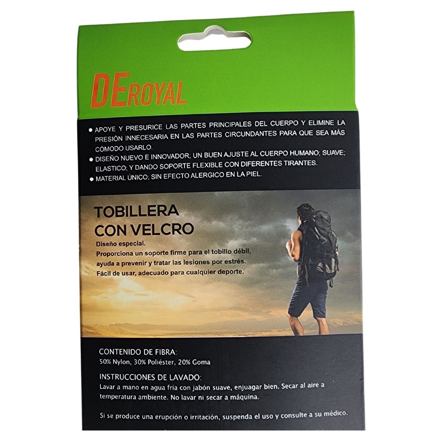 Tobillera Ortopedica Velcro Elastica Compresi&oacute;n Soporte Tobillo image number 7.0