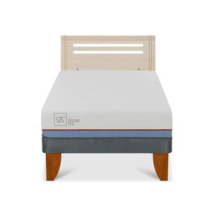 Cama Europea Cic Excellence Plus / 1.5 Plazas / Base Normal + Respaldo
