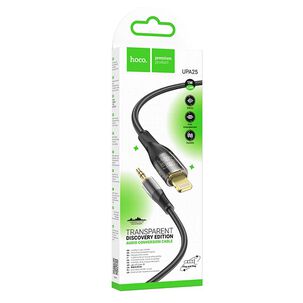 Cable Audio Hoco Upa25 Transparent Discovery Lightning Negro