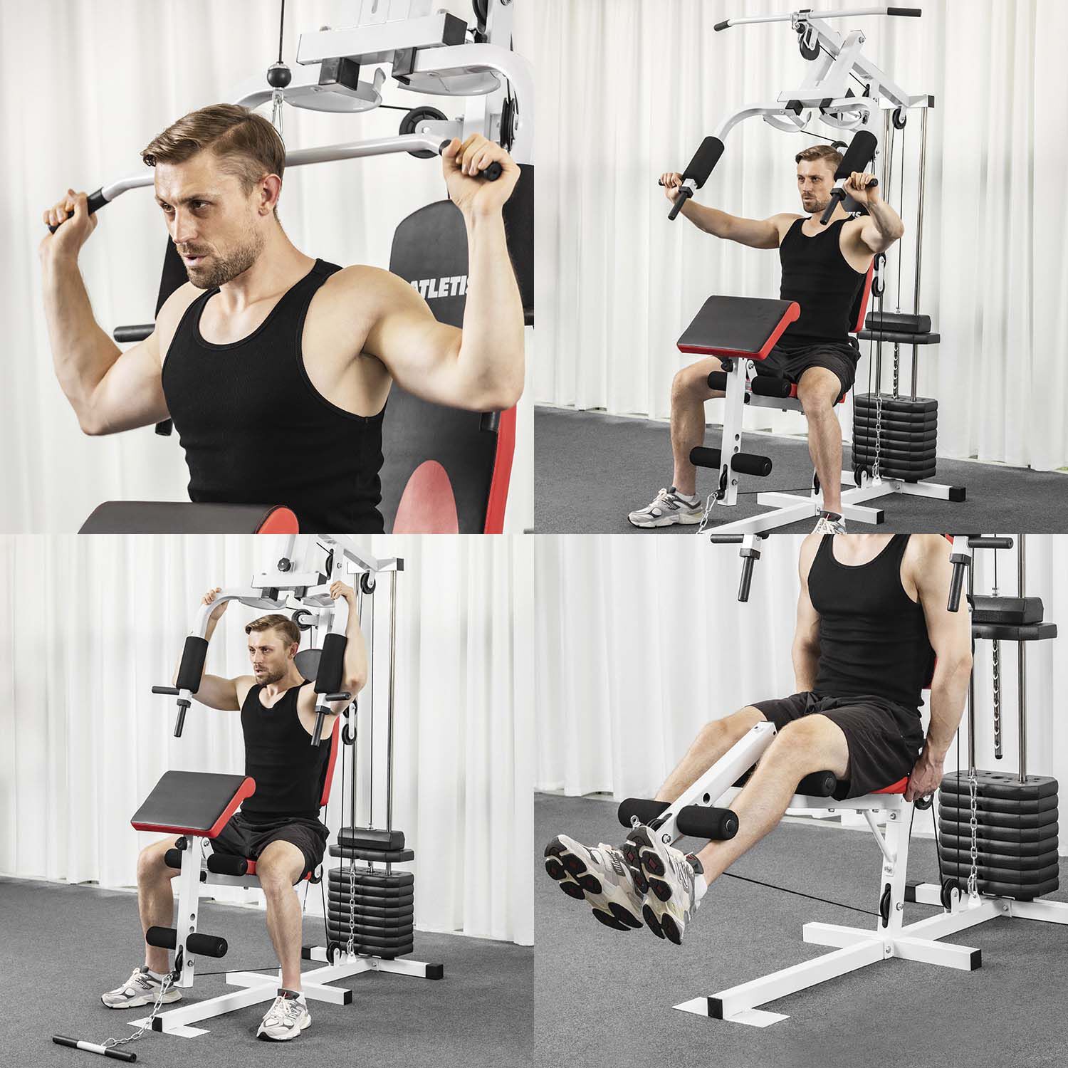 Home Gym Multifuncional Atletis Tf-7001 Gris image number 6.0