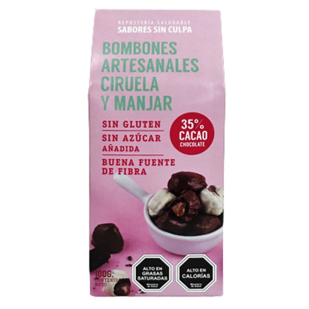 Bombones Artesanales Sabores Sin Culpa Ciruela Y Manjar image number 0.0