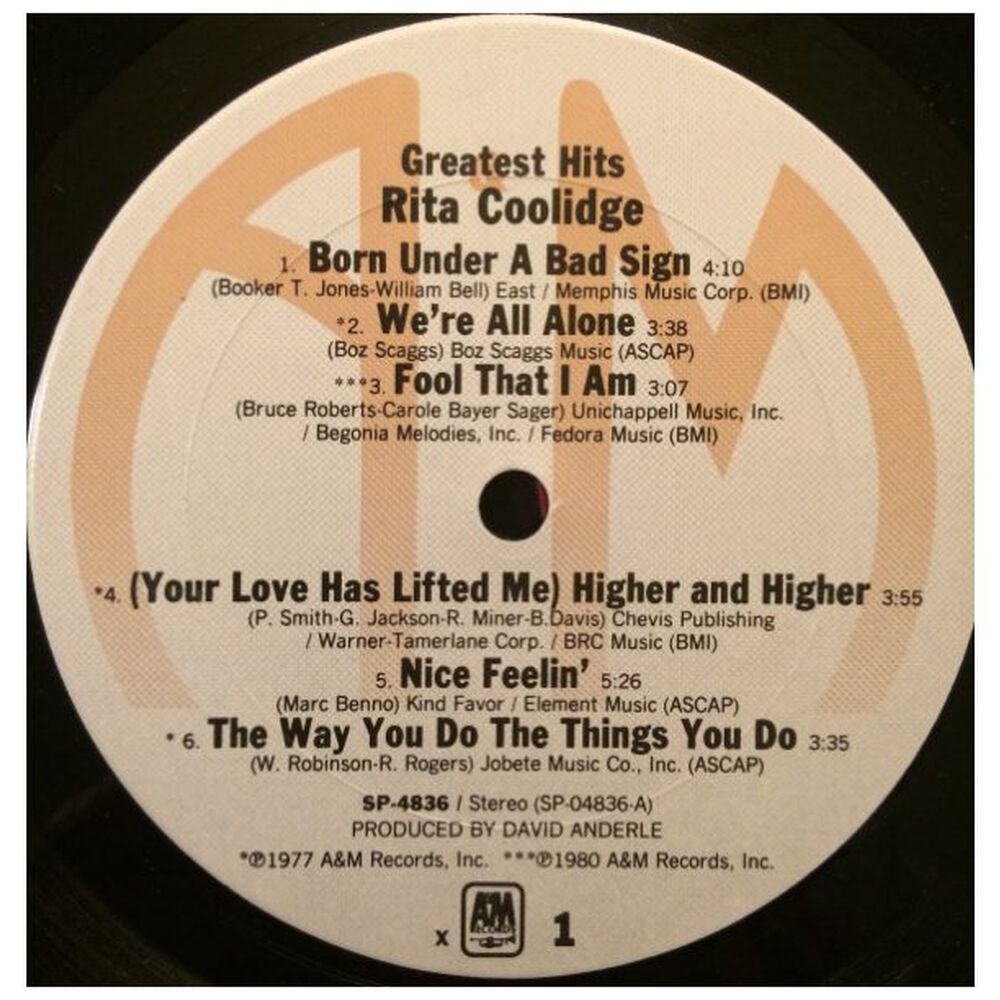 Rita Coolidge - Greatest Hits | Vinilo Usado image number 2.0