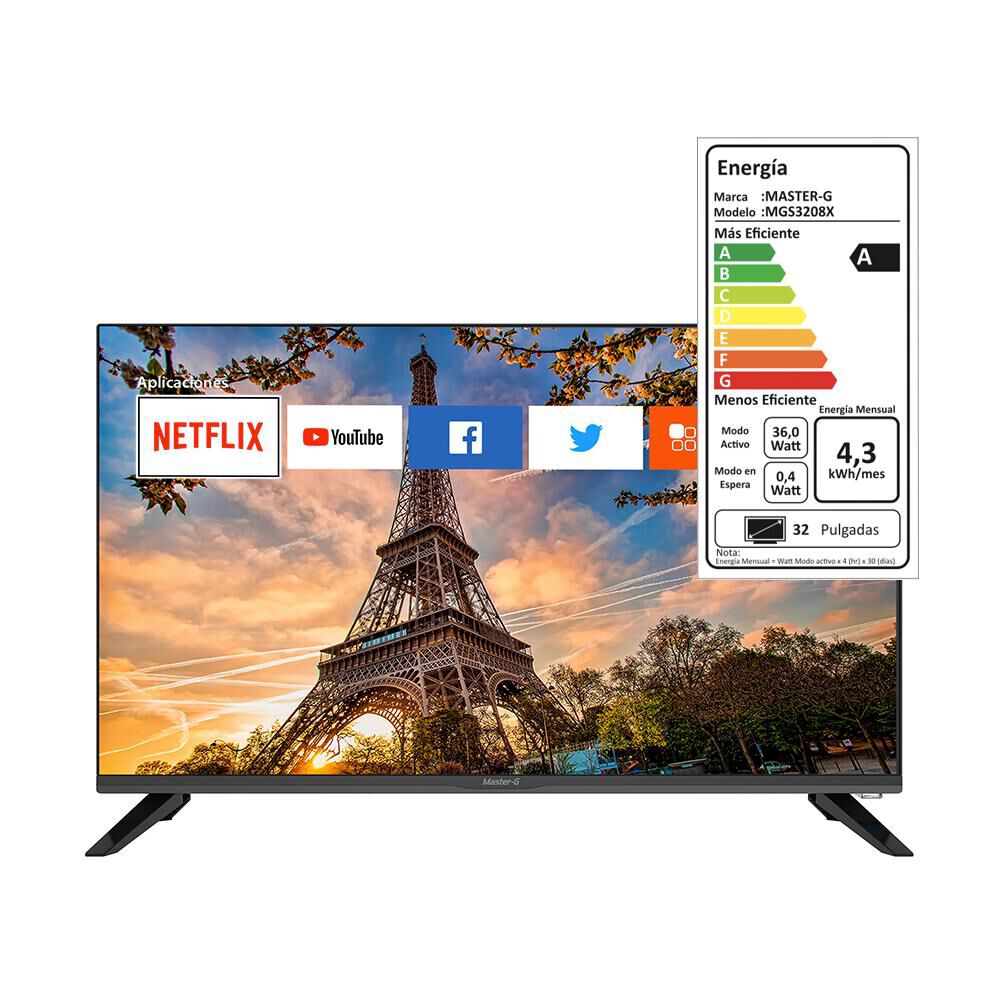 Led 32" Master G MGS3208X / HD / Smart TV image number 5.0