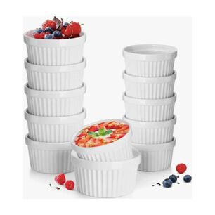 Pack 12 Tazones Grandes Apto Para Horno 270ml