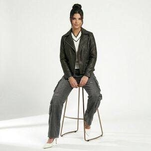 Chaqueta Ecocuero Aviadora Mujer Atenea