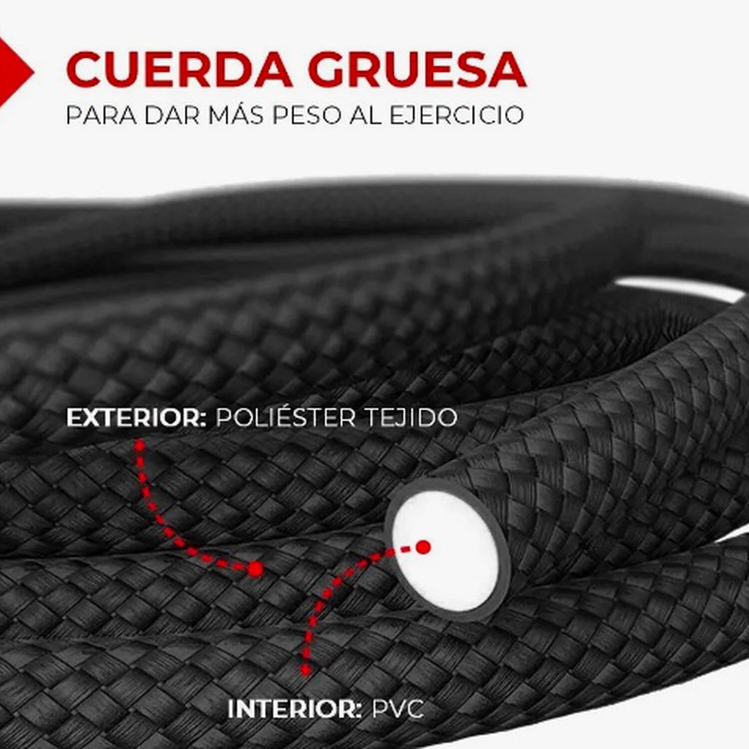 Cuerda Para Saltar Con Peso Ajustable image number 1.0