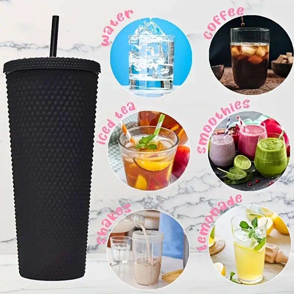 Pack 3 Vasos Tumbler Tipo Starbucks Doble Pared Libre Bpa image number 1.0