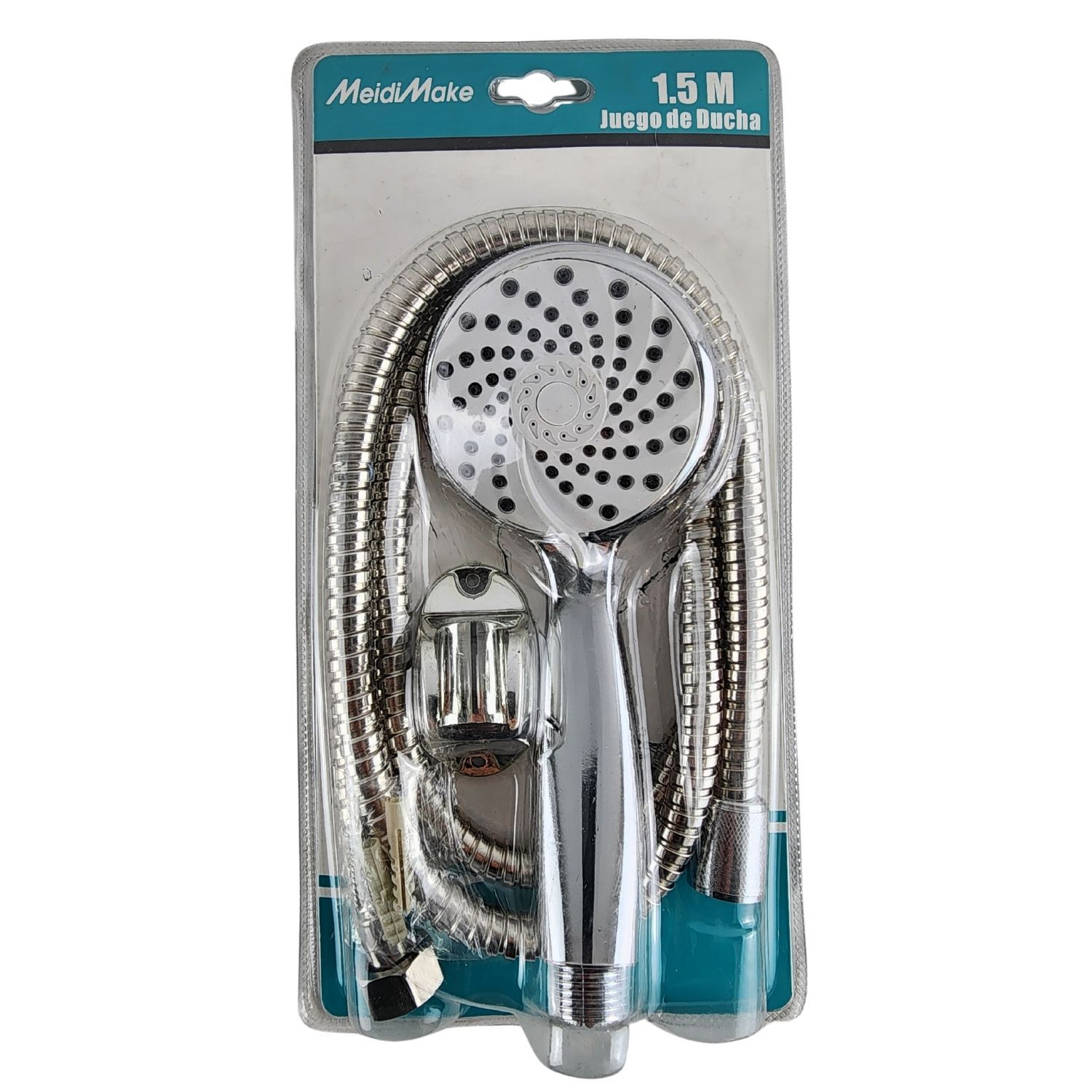 Juego Ducha Espiral Premium Con Base Manguera 150cm image number 6.0