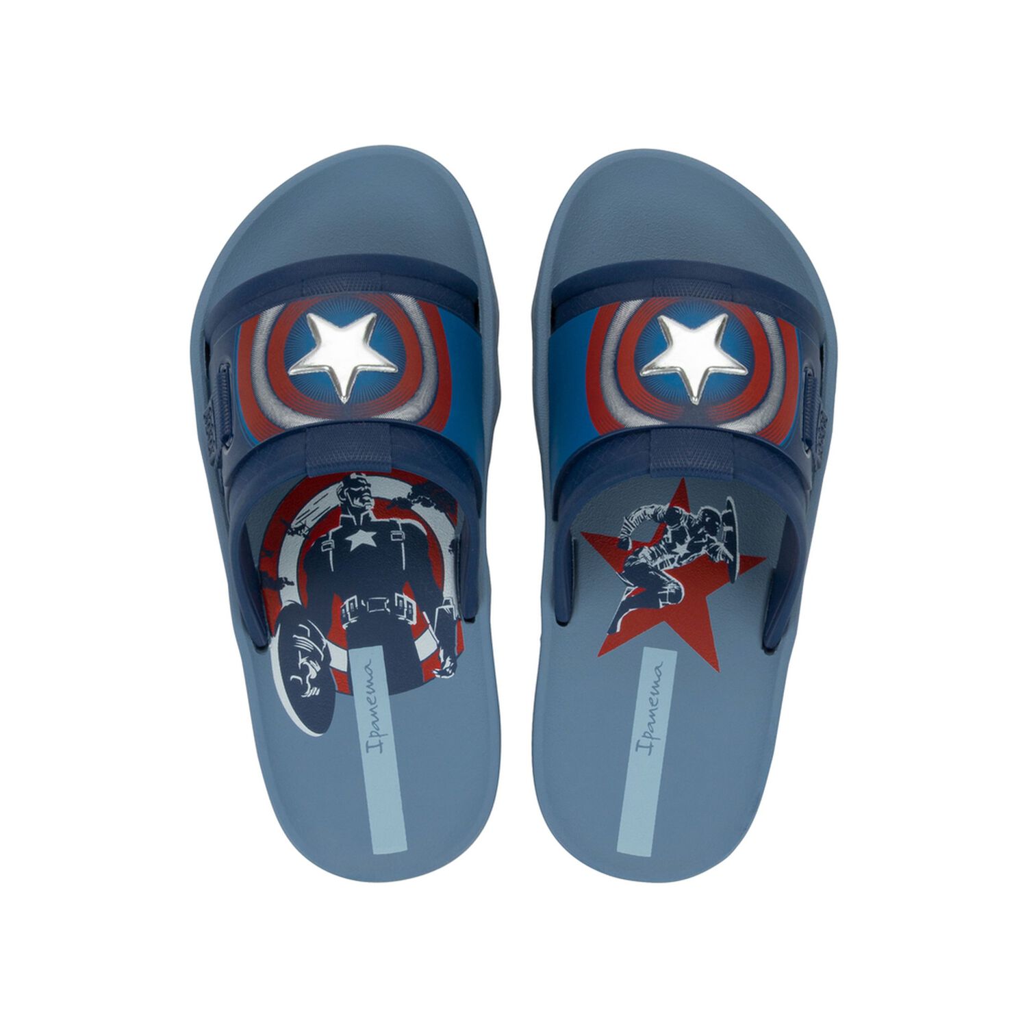 Sandalia Infantil Azul Capitan America Action Ipanema image number 0.0