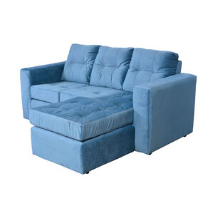 Sof&aacute; Casa Ideal Rodas / 3 Cuerpos + Pouf