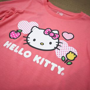 Polera Ml Con Estampado Con T&eacute;cnica Hello Kitty