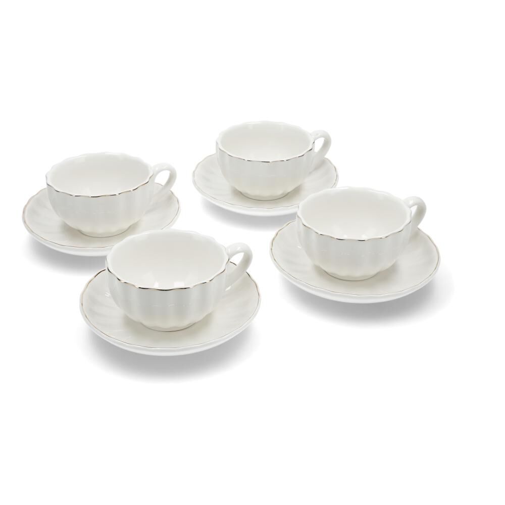 Juego De Tazas Belle Noite White / 4 Piezas image number 0.0