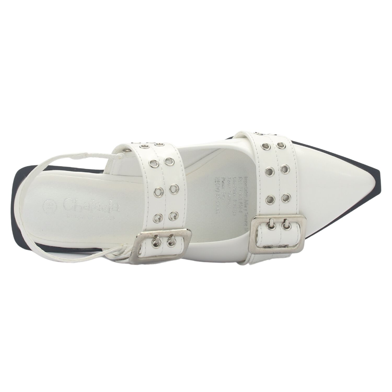 Ballerina Mujer Chalada Slik-21 Blanco Casual image number 4.0