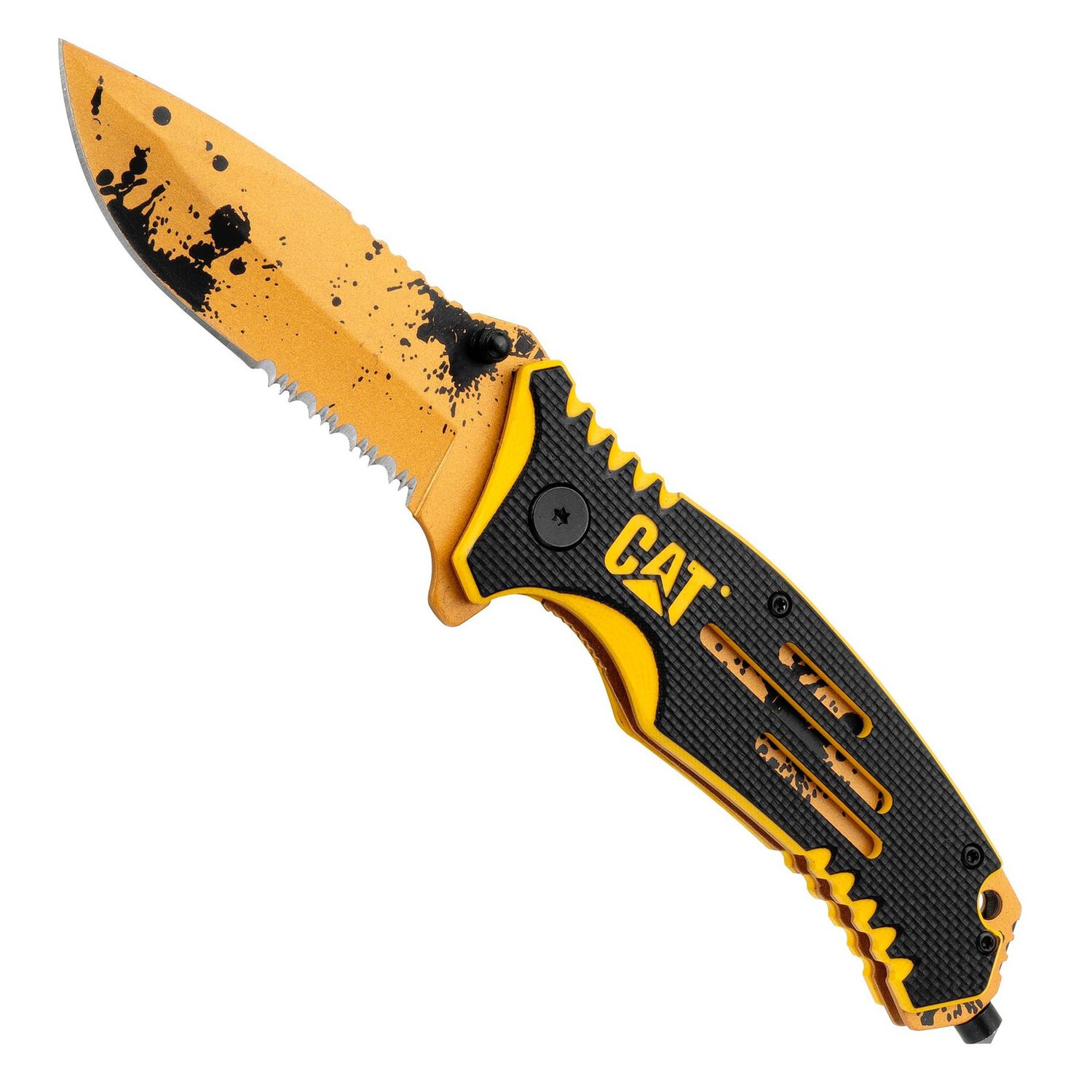 Cuchillo Navaja Plegable Cat 980646n Punta Curva image number 1.0