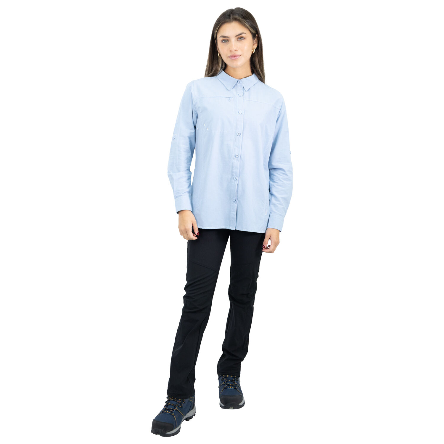 Camisa Hw Duck Dry Mujer Celeste image number 2.0