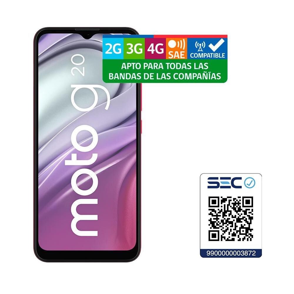 Smartphone Motorola G20 Rosado / 64 Gb / Liberado image number 11.0