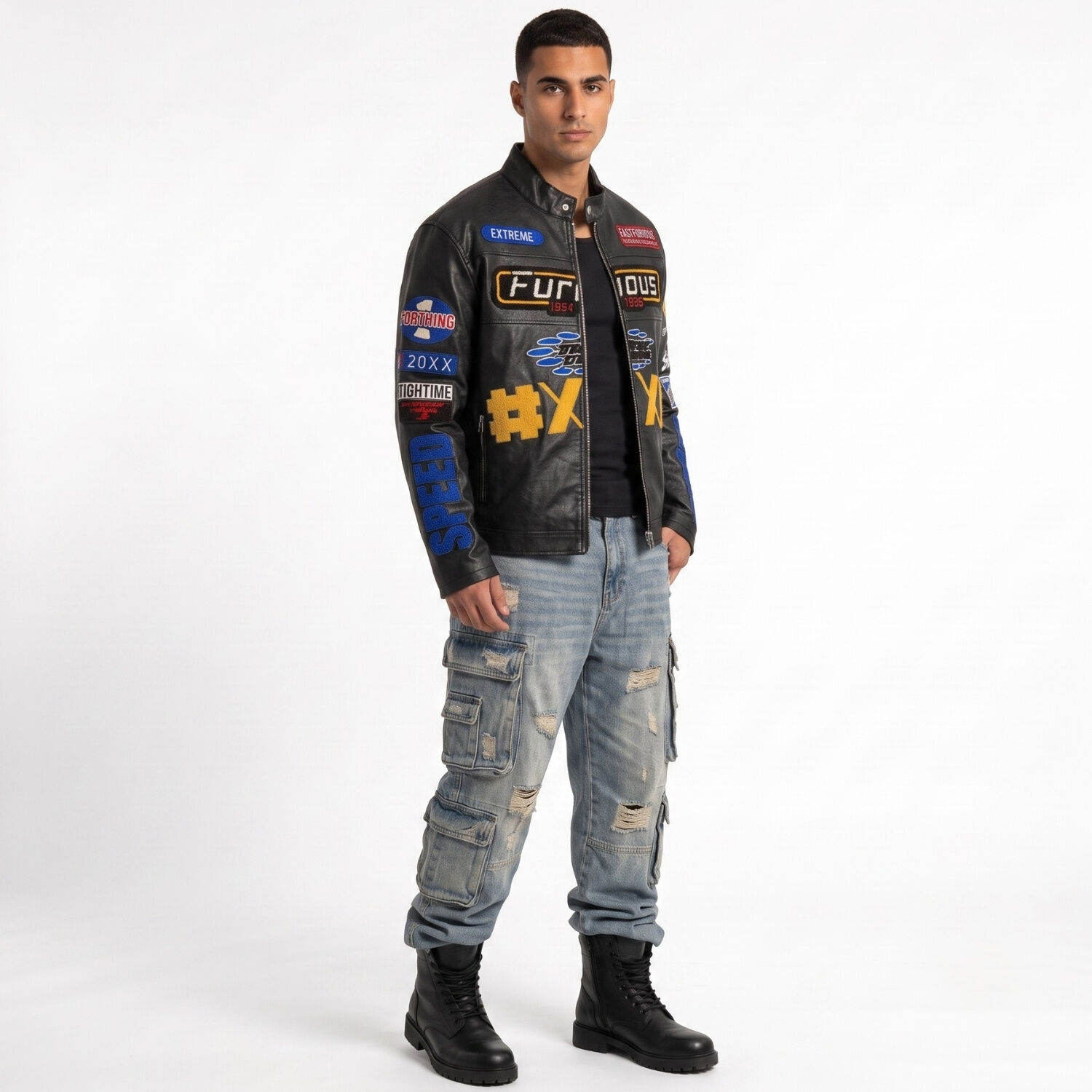 Chaqueta Ecocuero Soft Hombre Fast & Furious image number 1.0