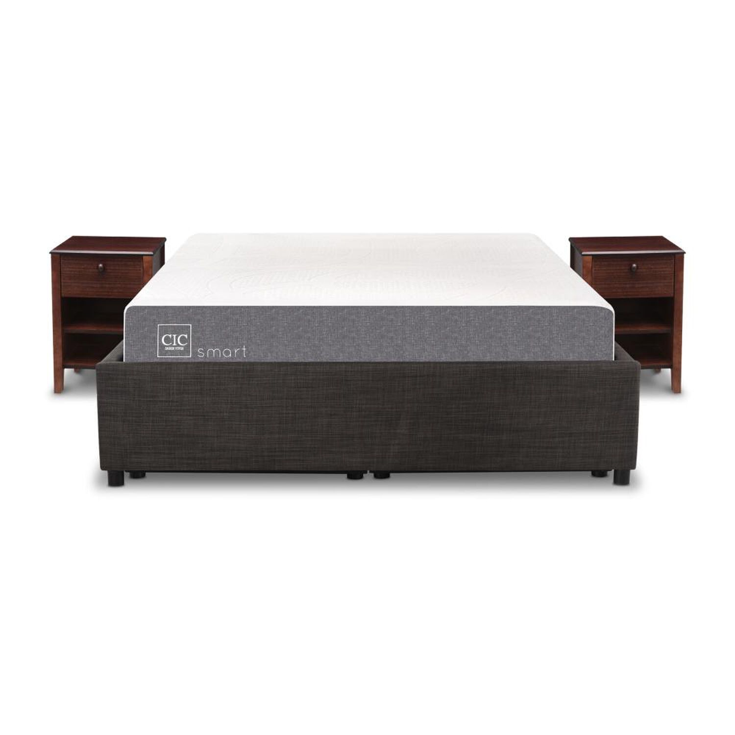 Cama Ba&uacute;l Cic Smart / 2 Plazas / Base Normal + Velador image number 0.0