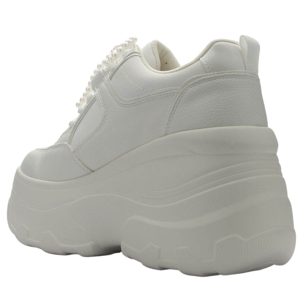 Zapatilla De Mujer De Color Blanco Urbano Chalada Nake-3 image number 3.0