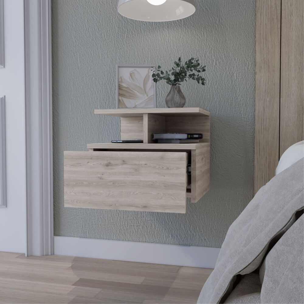 Velador Flotante 1 Caj&oacute;n Fm-007e - Beige image number 5.0