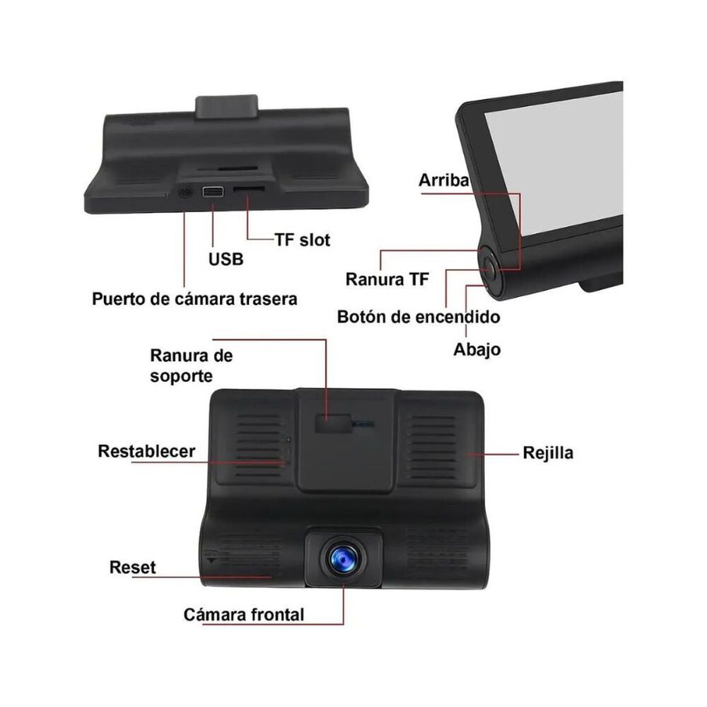 C&aacute;mara De Auto Video Car Dvr Full Hd 1080p Wdr image number 3.0