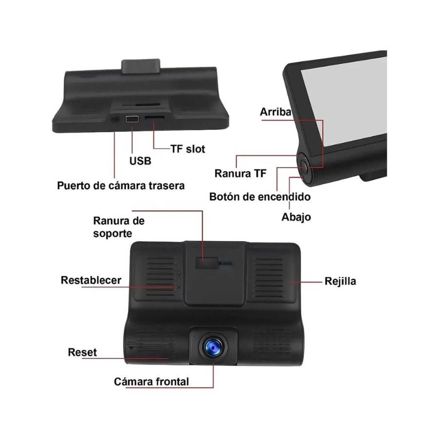 C&aacute;mara De Auto Video Car Dvr Full Hd 1080p Wdr image number 3.0