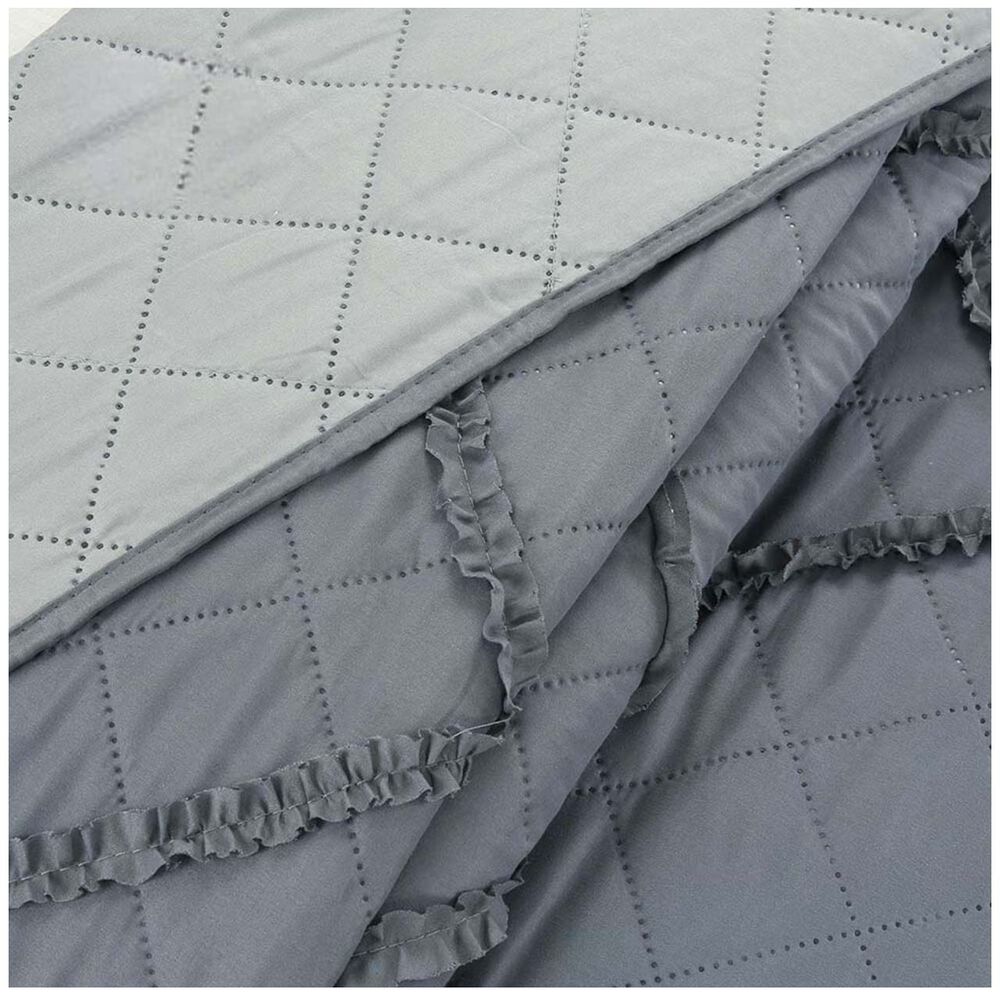 Cubrecama Bordado Premiun 2 Plazas Gris image number 1.0