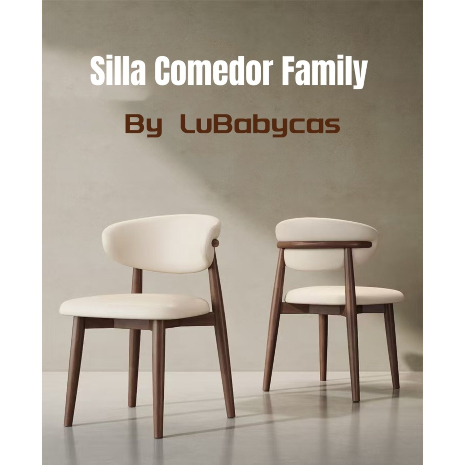 Pack 2 Sillas De Comedor Color Madera Family By Lubabycas image number 7.0
