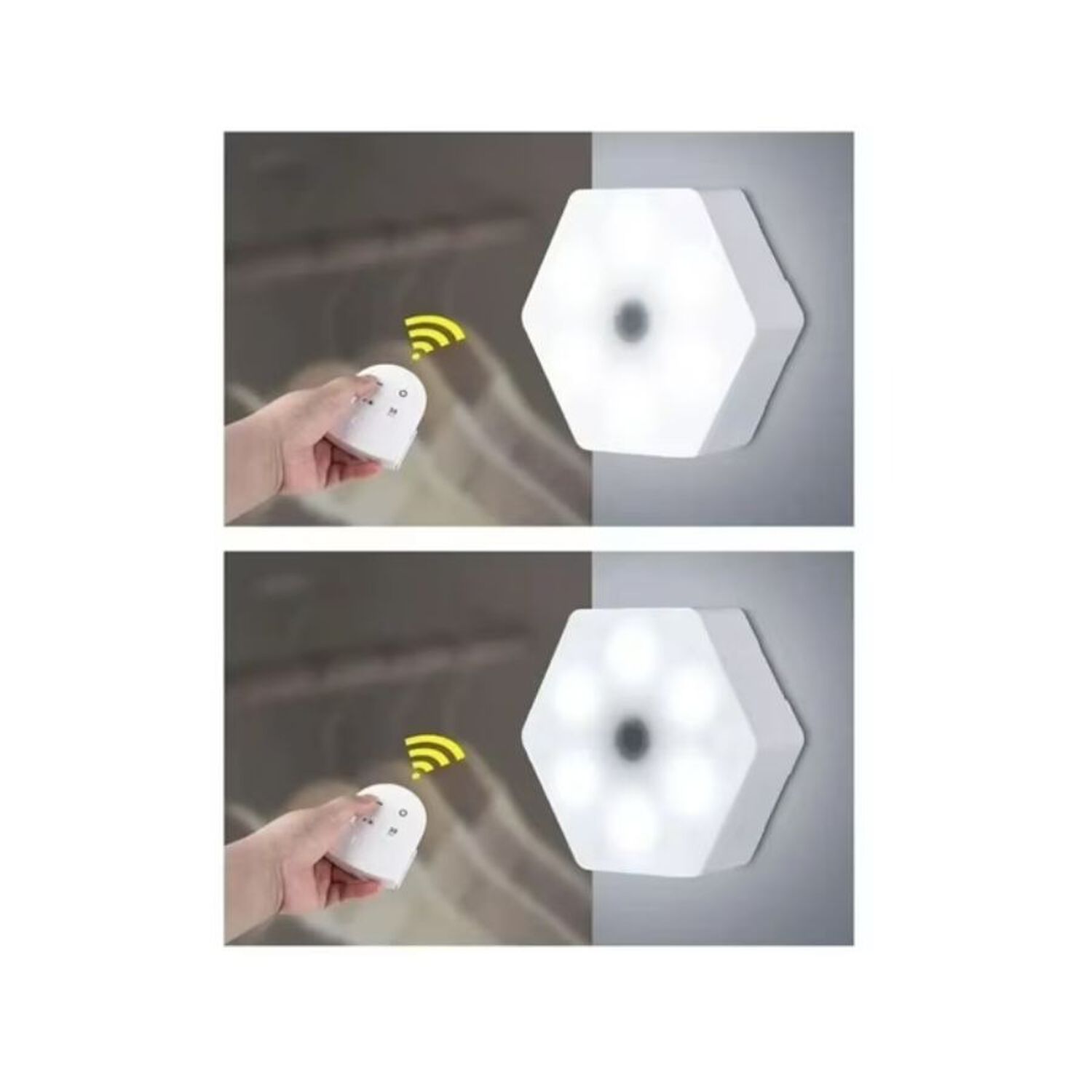 Luces Led Hexagonales Con Control Remoto Set X3 Inal&aacute;mbrico image number 2.0