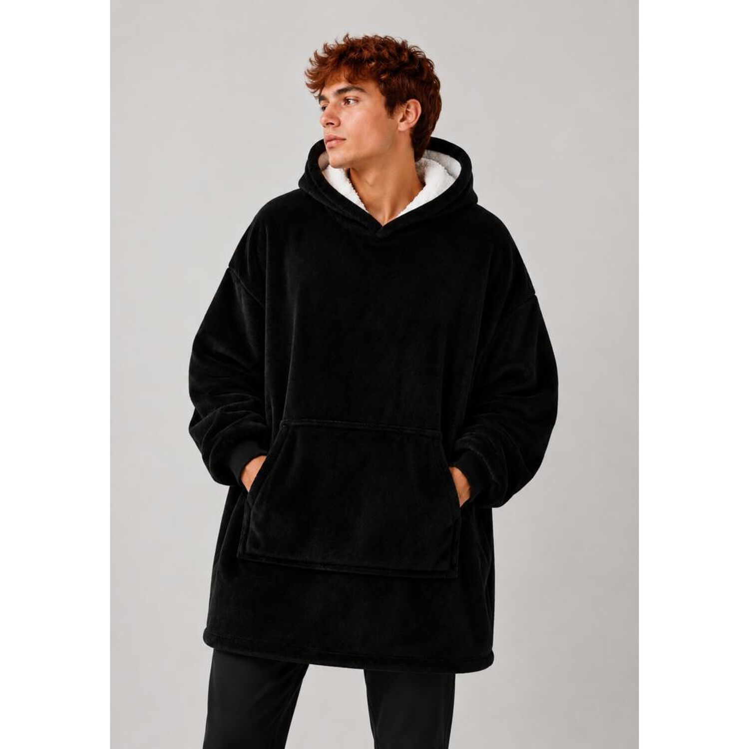 Poleron Felpa Capucha Manta Polar Invierno Unisex Talla Unic image number 57.0