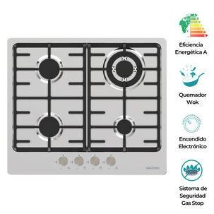 Encimera A Gas Groner Inox 4q