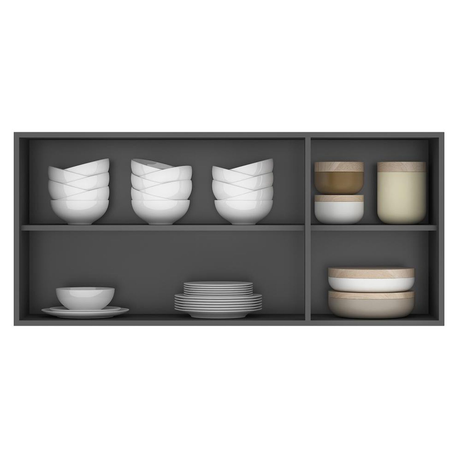 Mueble De Cocina Aereo Opie Vekkahome Grafito 12o Cm image number 3.0
