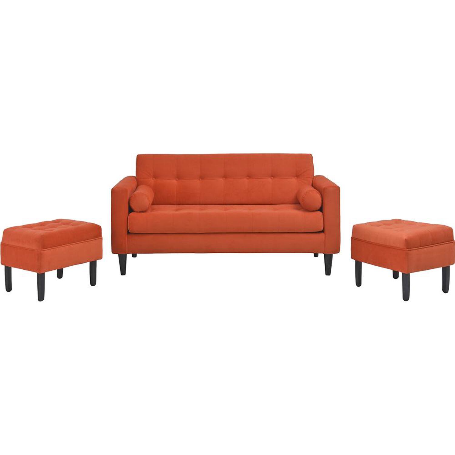 Sof&aacute; Bodevir Retro / 3 Cuerpos + 2 Pouf image number 2.0