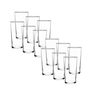 Set 12 Vasos Altos Montecarlo Tragos Bebidas Allegra 340ml