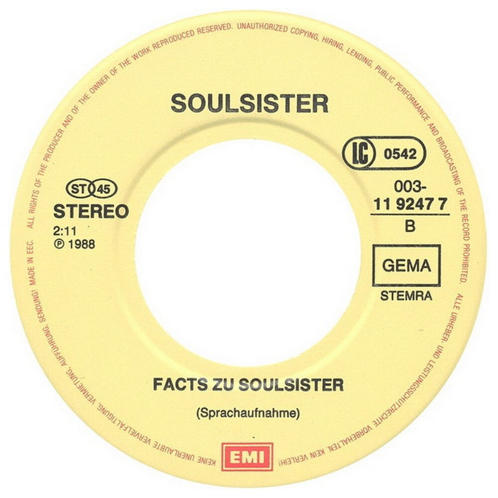 Soulsister - The Way To Your Heart | 7" Single Usado image number 3.0