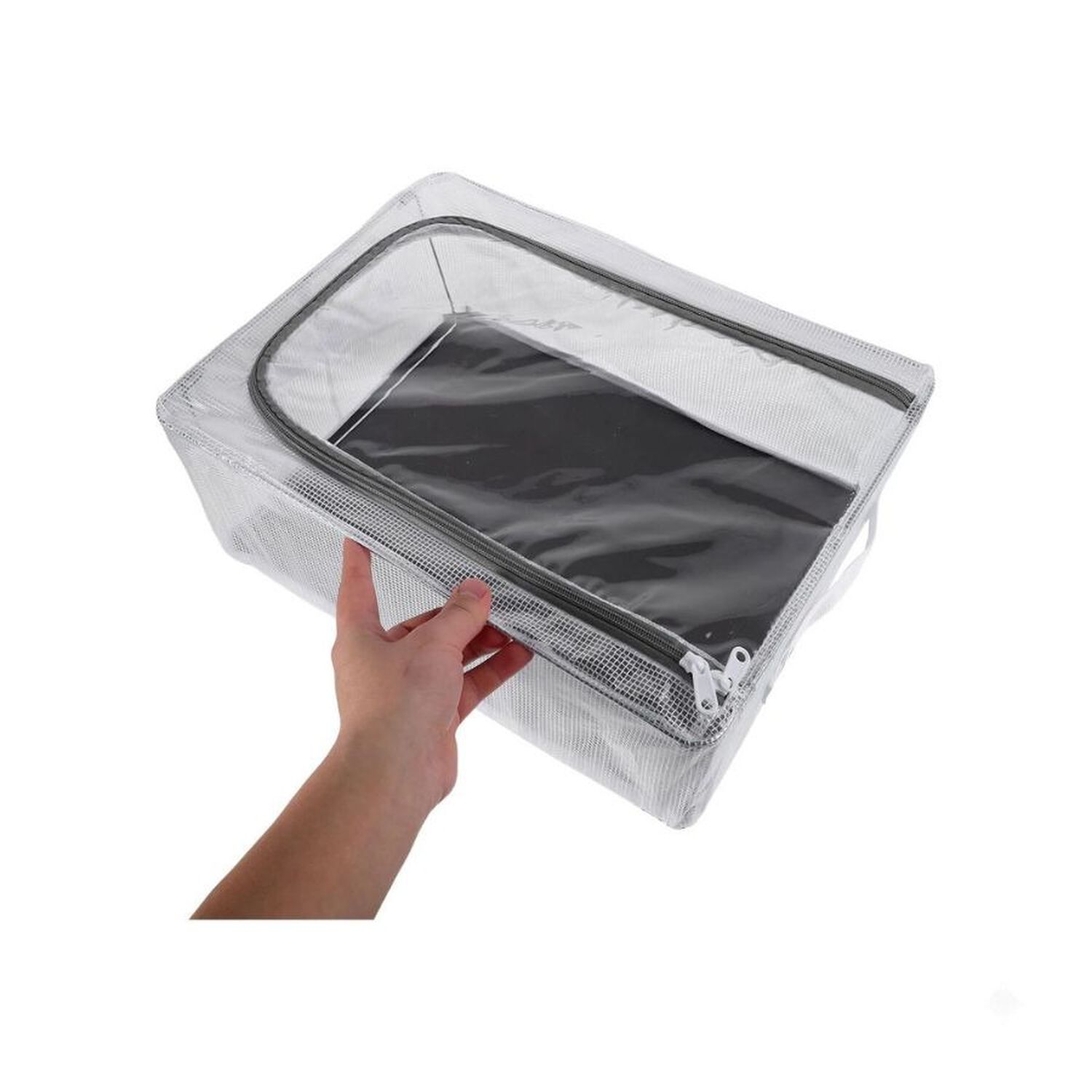 Caja Organizadora De Ropa Con Ventana Transparente Y Cierre 40x30x21cm image number 3.0