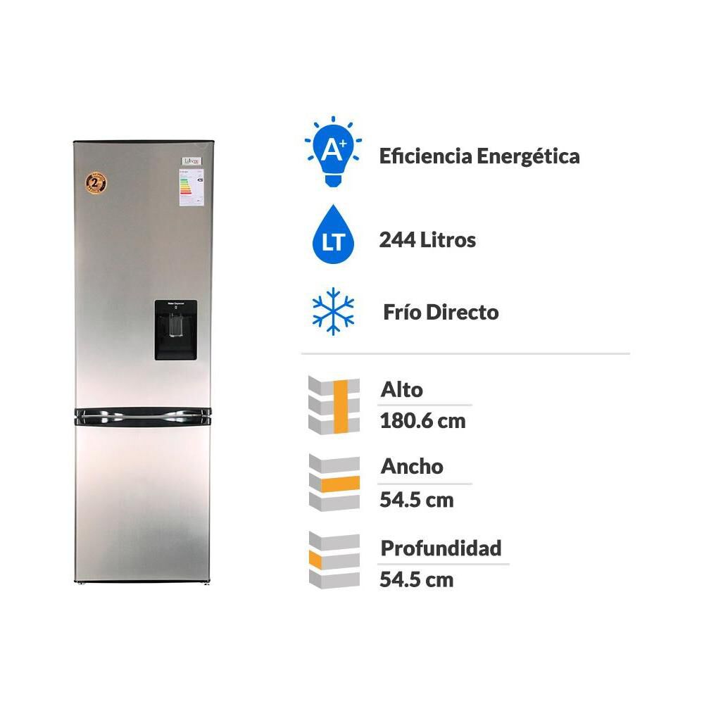 Refrigerador Bottom Freezer Libero LRB-270IW / Frío Directo / 244 Litros image number 1.0