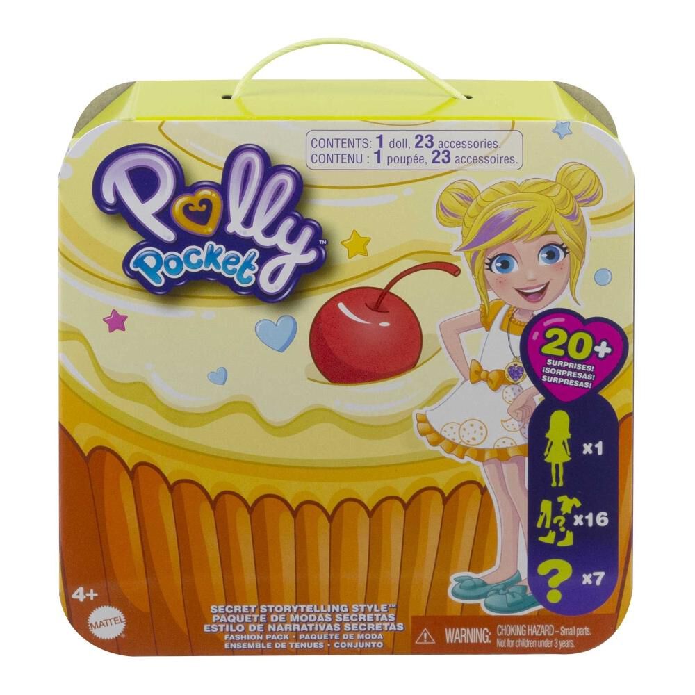 Mini Mu&ntilde;eca Polly Pocket Modas Sorpresas Panader&iacute;a De Lila image number 9.0