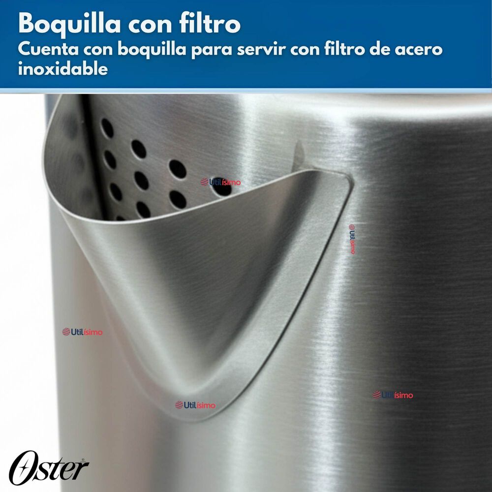 Hervidor El&eacute;ctrico Oster De Acero Inoxidable 1.7 Lt Bvstke671 image number 6.0