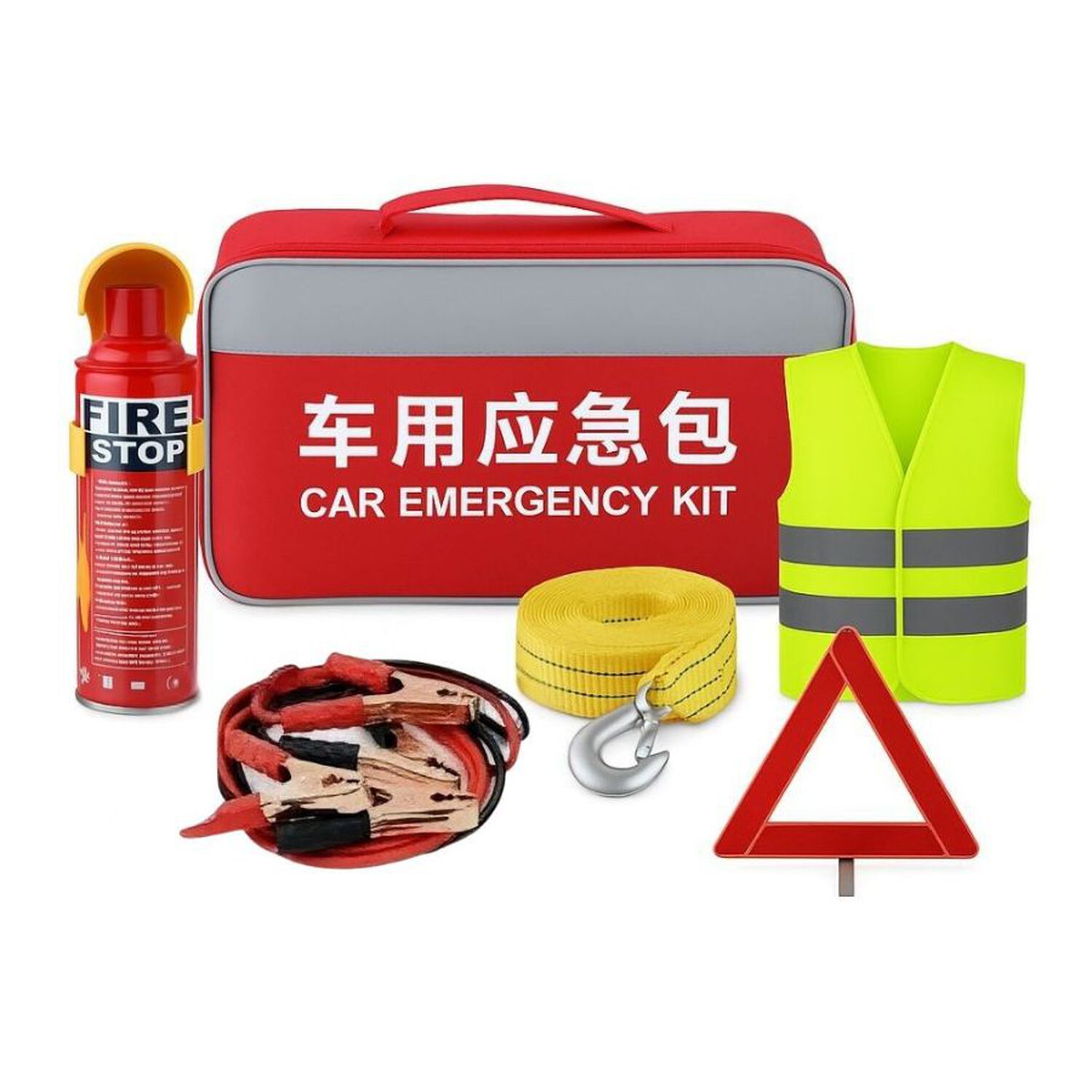 Kit De Emergencia Para Auto Camion Con Extintor Y Chaleco image number 0.0