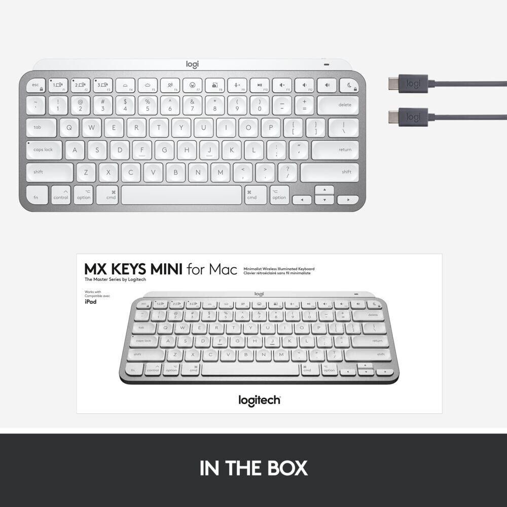 Teclado Logitech Mini Mx Keys Gris image number 8.0