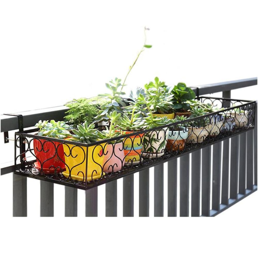 Jardinera Exterior De Barandilla Para Balc&oacute;n 50x20x12 Cm image number 3.0