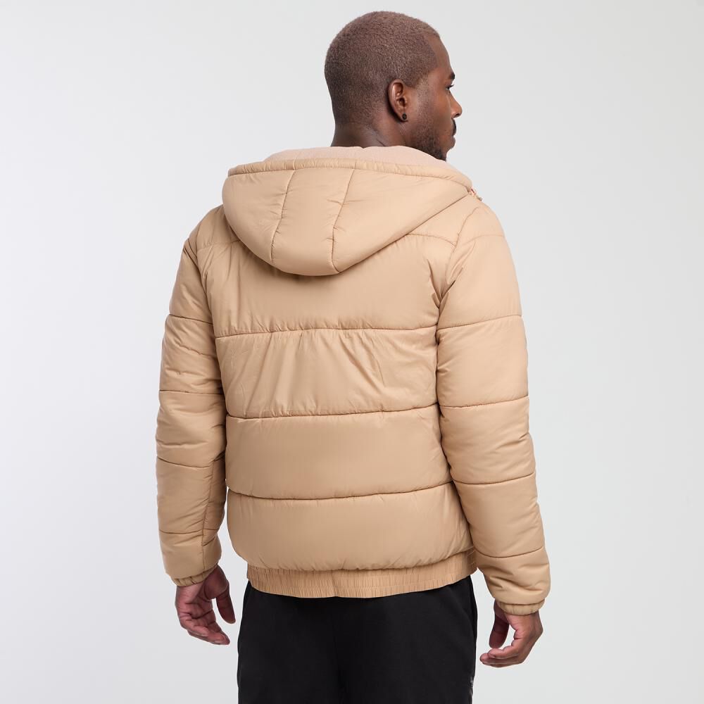 Parka Deportiva Lisa Regular Cuello Alto Con Capucha Hombre Wetland image number 3.0