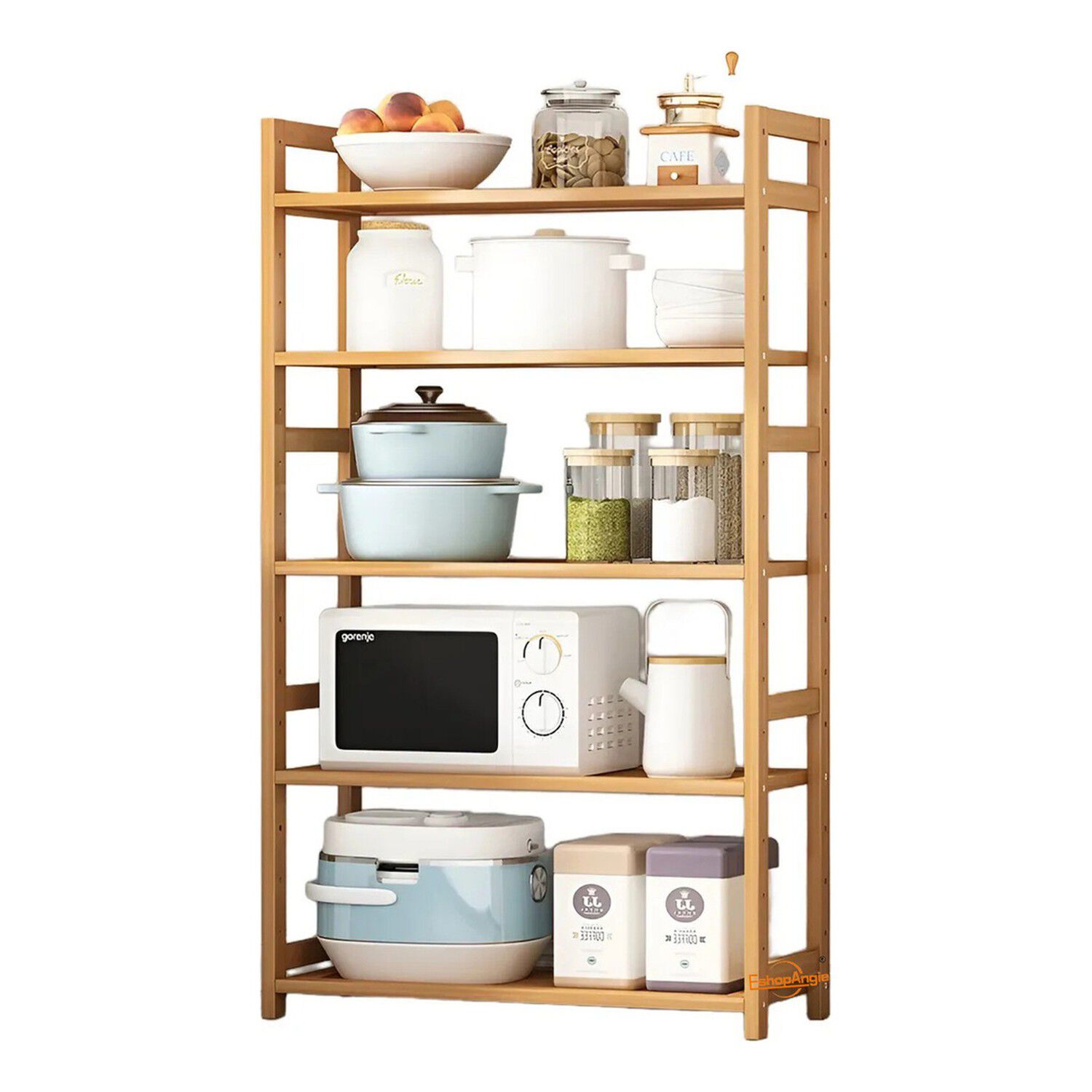 Organizador Bamb&uacute; Ajustable 5 Niveles Para Cocina Ba&ntilde;o image number 3.0