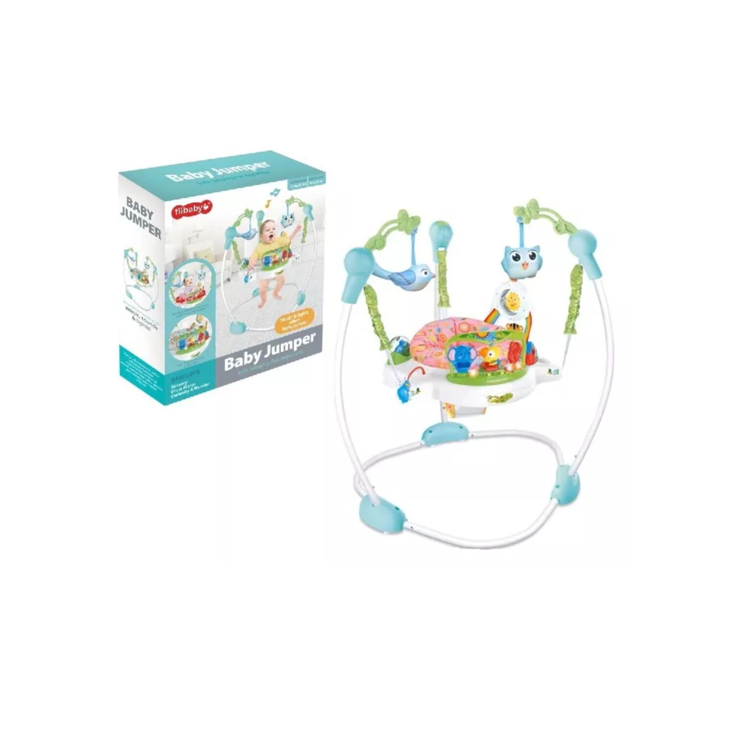 Silla Saltarina Did&aacute;ctica Musical De Beb&eacute; Gira360&deg; Ni&ntilde;o Ni&ntilde;a image number 11.0