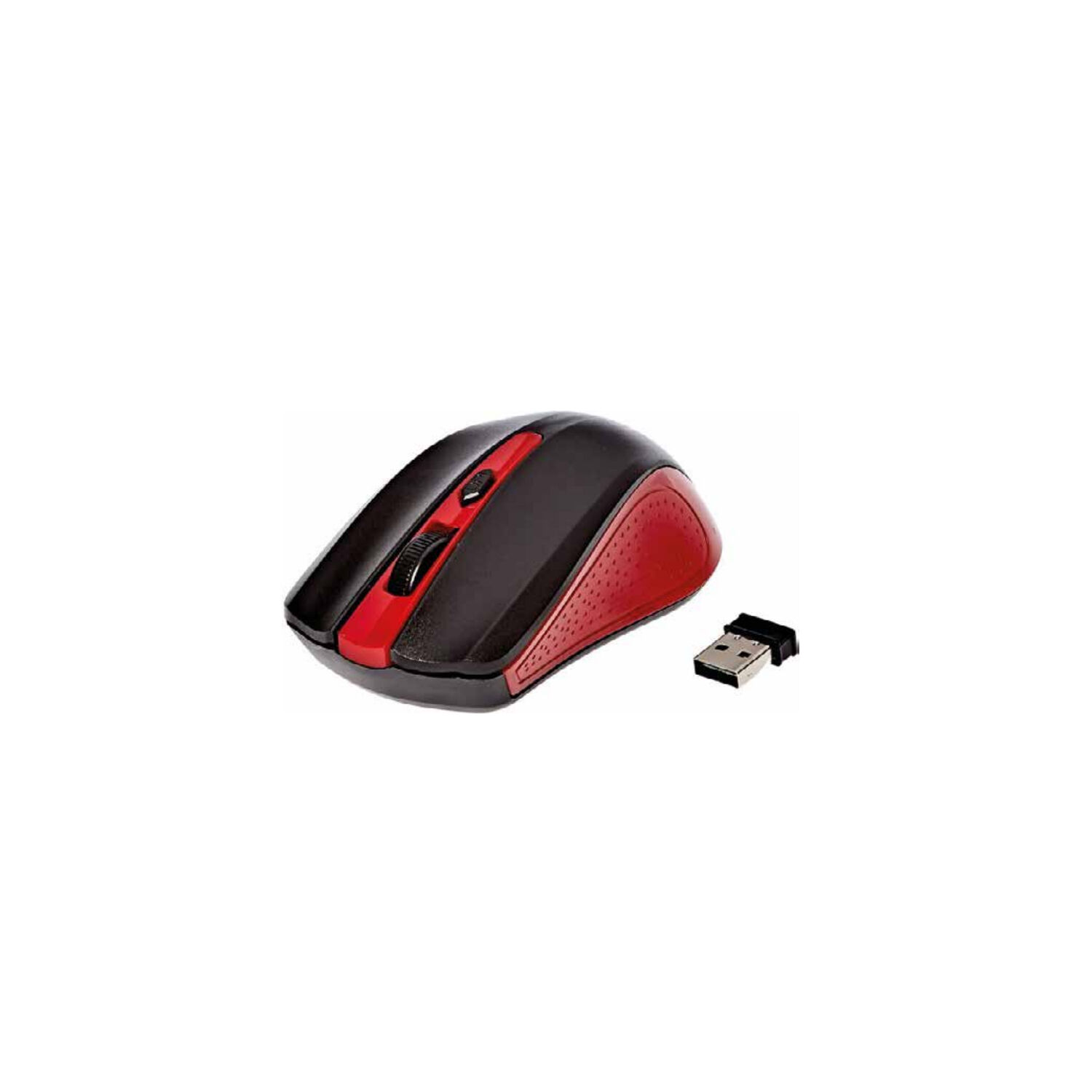 Mouse Inal&aacute;mbrico &Oacute;ptico De 3 Botones Color Rojo - Ps image number 0.0