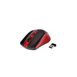 Mouse Inal&aacute;mbrico &Oacute;ptico De 3 Botones Color Rojo - Ps
